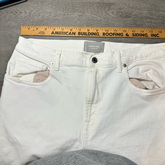 Everlane The Cheeky Jean White Crop Size 32 - Picture 10 of 13